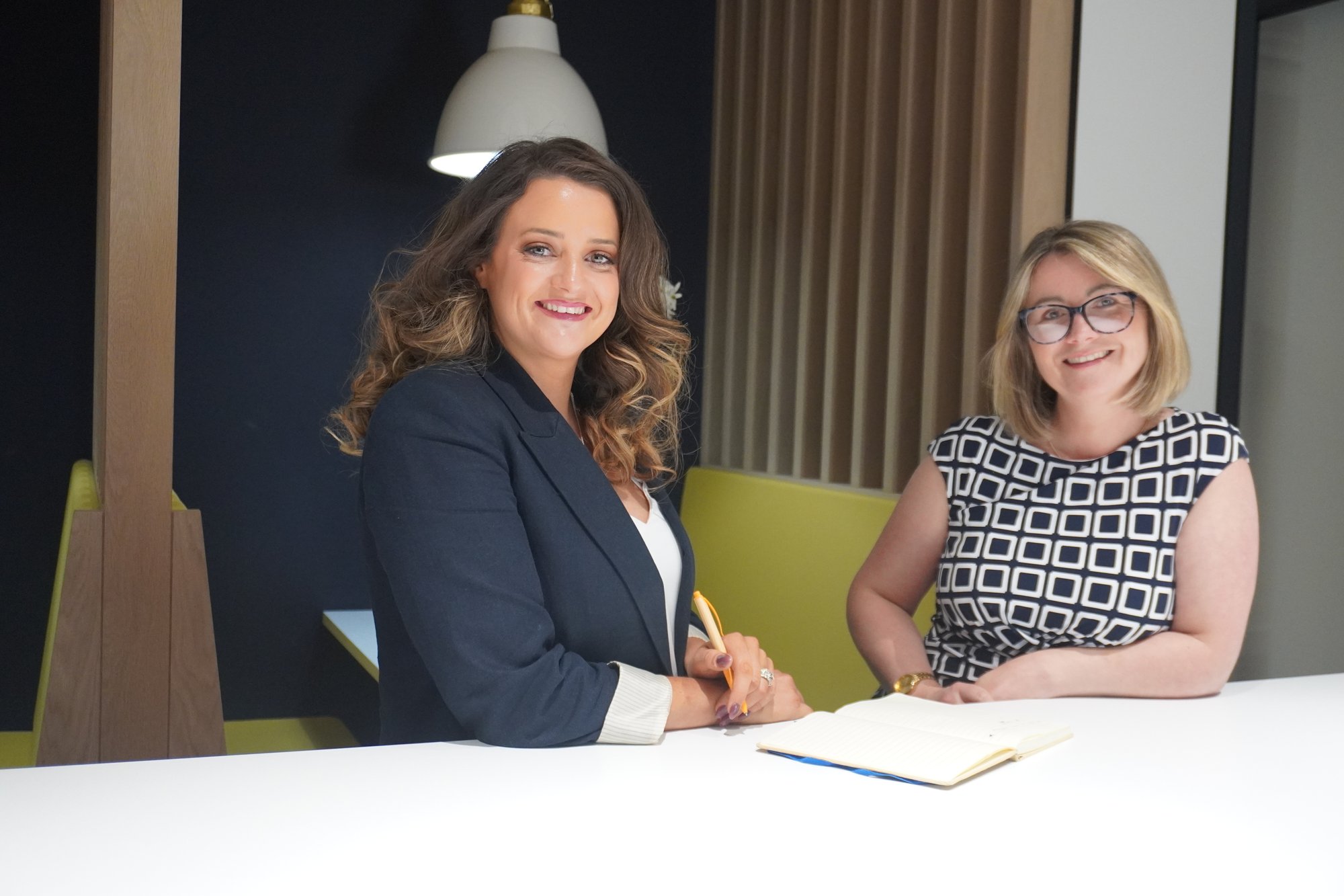 Mary and Christine from the HR department of Nathan Trust